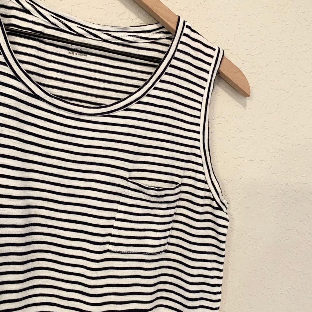 Madewell Basic Striped Tank Top - image 3